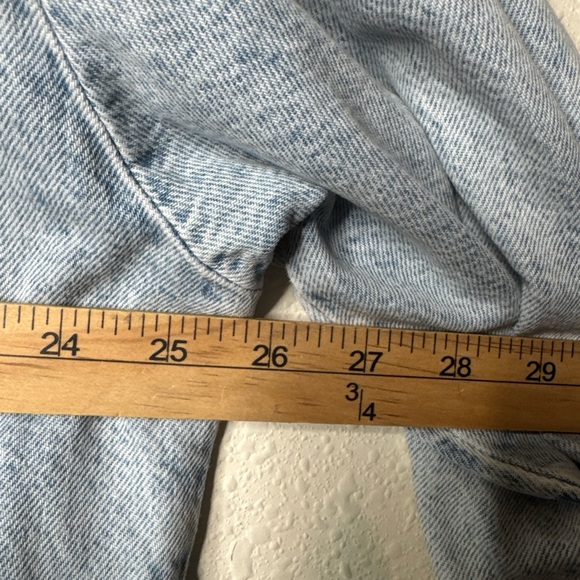 Anthropologie Pilcro The Becca Denim Shirt Large Regenerative Cotton Acid Wash - Picture 12 of 13